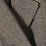 Roomy Wool Overcoat with Double-Breasted Design and Lapel Collar