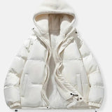 Luxury Winter Puffer Hooded Jacket with Plush Inner Lining
