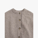 Button-Front Short Cape Cardigan