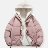Luxury Winter Puffer Hooded Jacket with Plush Inner Lining
