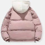 Luxury Winter Puffer Hooded Jacket with Plush Inner Lining