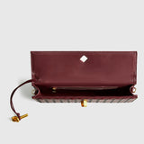 Woven Flap Clutch and Shoulder Bag – Versatile Elegant Design