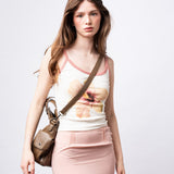 Classic Multi-Pocket Shoulder Bag with Adjustable Strap