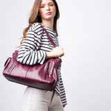 Classic Multi-Pocket Shoulder Bag with Adjustable Strap
