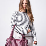 Classic Multi-Pocket Shoulder Bag with Adjustable Strap
