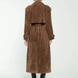 Timeless Double-Breasted Trench Coat with Waist Belt