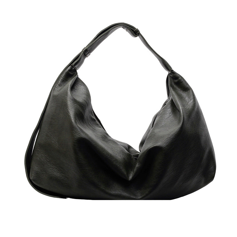 Hobo Vegan Leather Shoulder Bag – Elegant Slouchy Tote