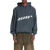 Red Star Embroidered Oversized Hoodie