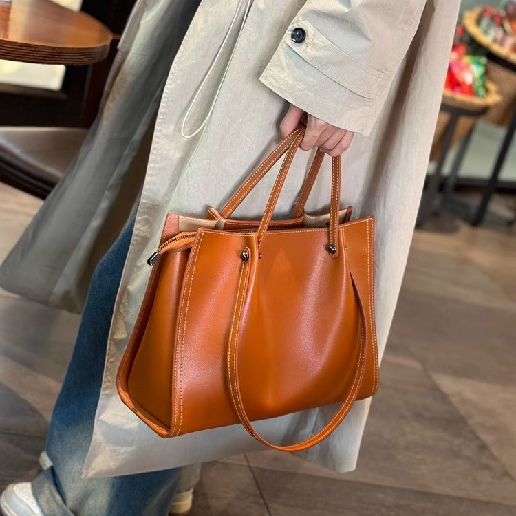 Elegant Vegan Leather Everyday Tote Bag