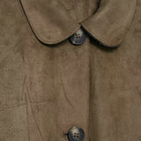 Retro-Inspired Imitation Suede Jacket with Front Flap Pockets