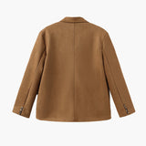 Women's Faux Suede Structured Blazer Jacket