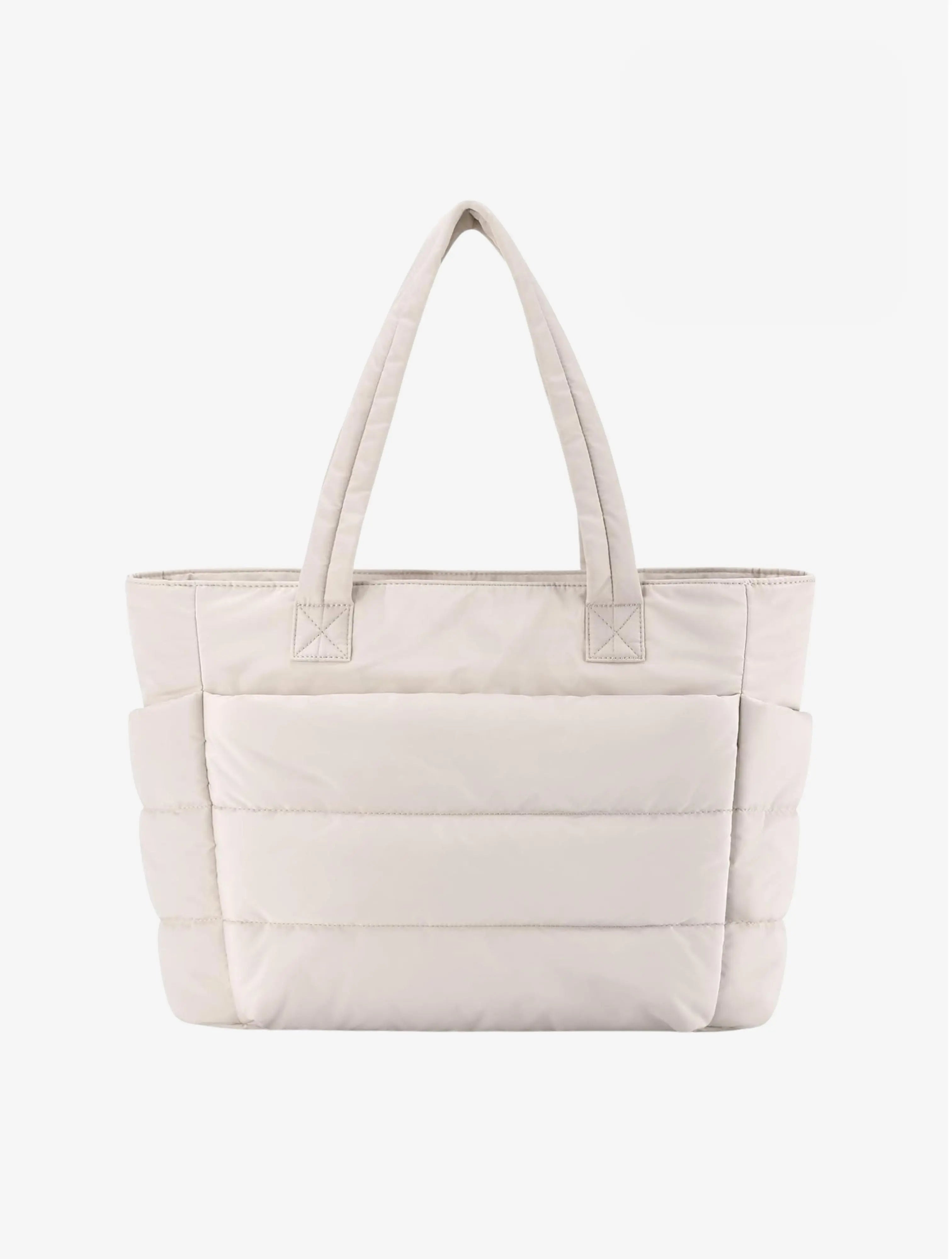 Quilted Shoulder Tote Bag with Padded and Structured Design