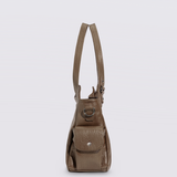 Classic Multi-Pocket Shoulder Bag with Adjustable Strap