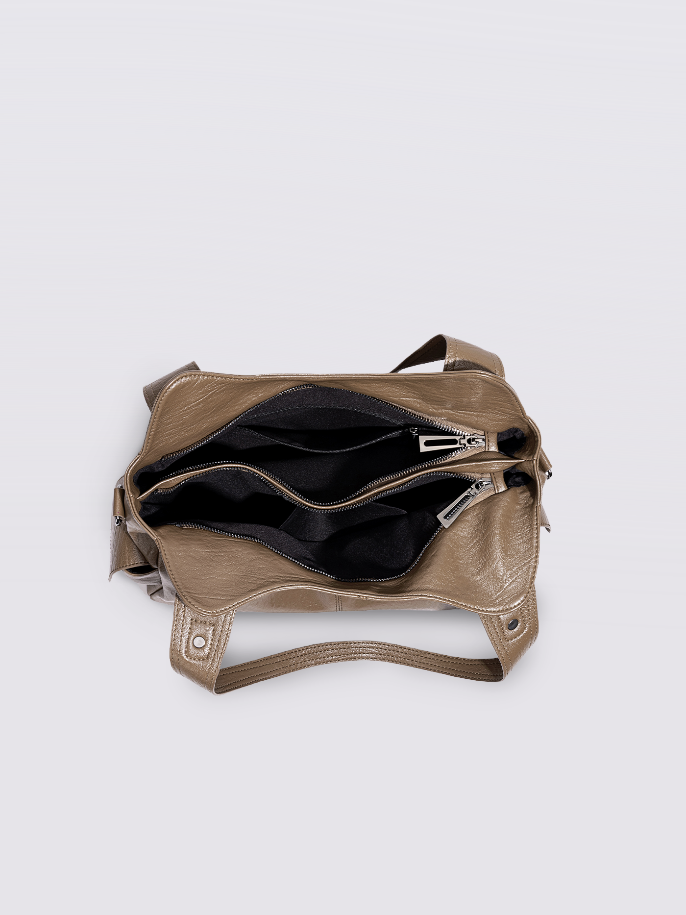 Classic Shoulder Bag with Adjustable Strap and Multiple Compartments