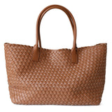 Luxe Woven Tote Bag with Elegant Handcrafted Design