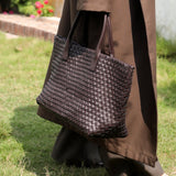 Luxe Woven Tote Bag with Elegant Handcrafted Design