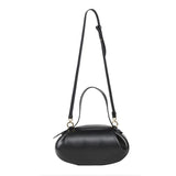 Designer-Inspired Sculptural Round Shoulder Bag with Top Handle