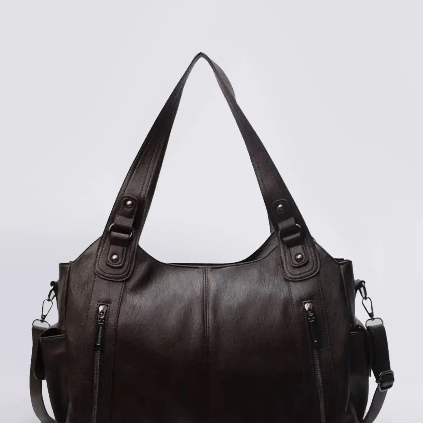 Classic Multi-Pocket Shoulder Bag with Adjustable Strap