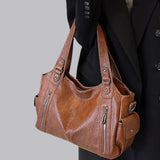 Classic Multi-Pocket Shoulder Bag with Adjustable Strap