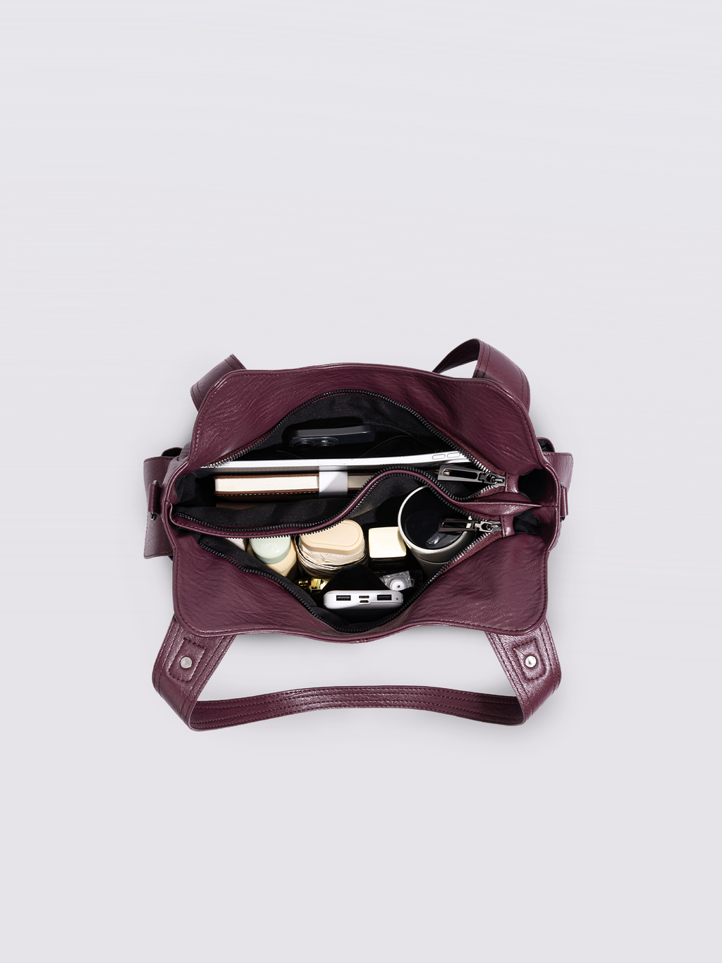 Classic Shoulder Bag with Adjustable Strap and Multiple Compartments