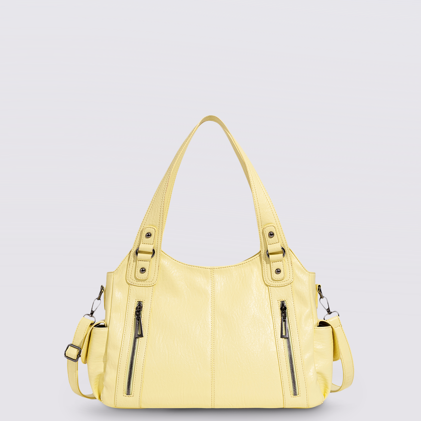 Classic Multi-Pocket Shoulder Bag with Adjustable Strap