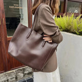 Luxury Vegan Leather Tote Bag – Spacious Everyday Handbag